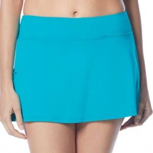 Sky blue swim skirt with built in shorts